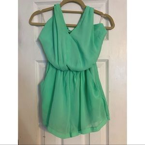 New Cute Neon Green Romper With Pockets!! | Size S